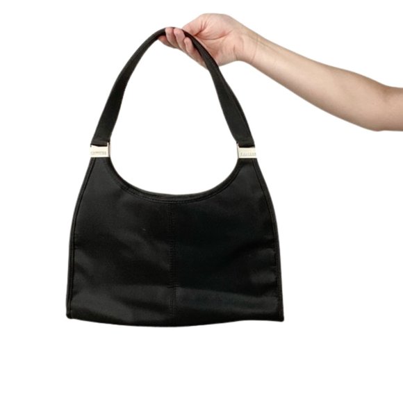 Express Black Nylon Snap Closure Shoulder Bag - Picture 1 of 7